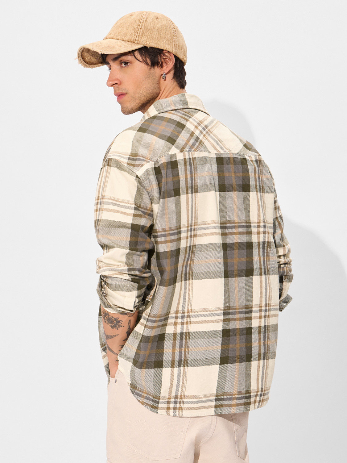 Image of The Souled Store Men Checkered Casual Multicolor Shirt
