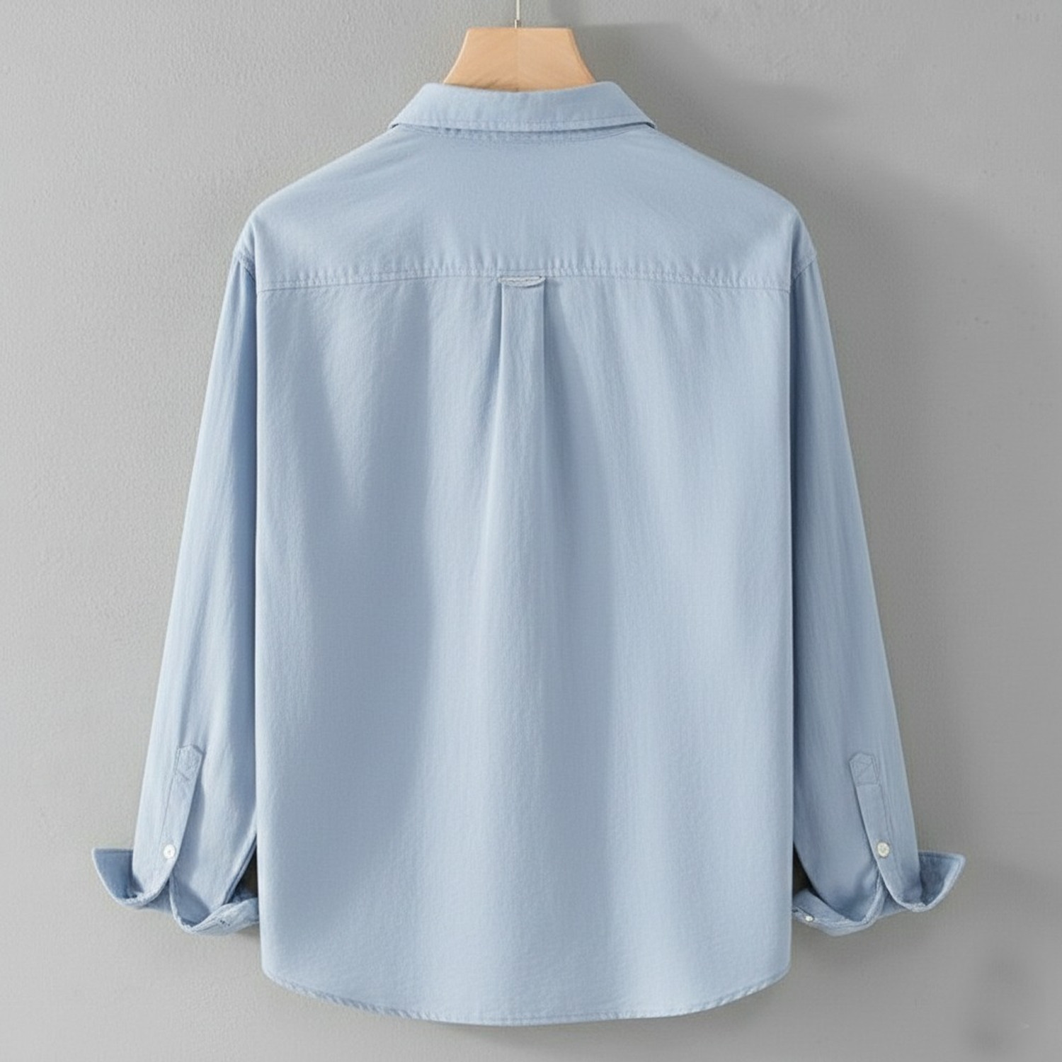 Image of GELAI ENTERPRISE Men Self Design, Embroidered Casual Light Blue Shirt