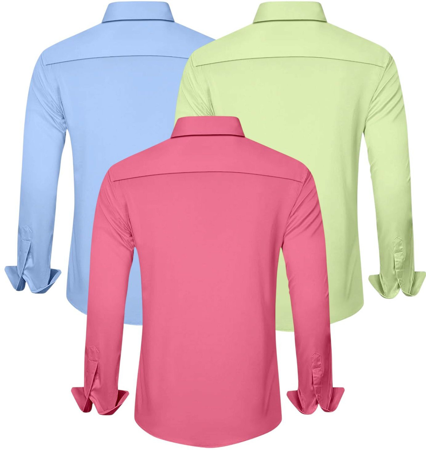 Image of SNKV TRENDS Men Solid Formal Multicolor Shirt