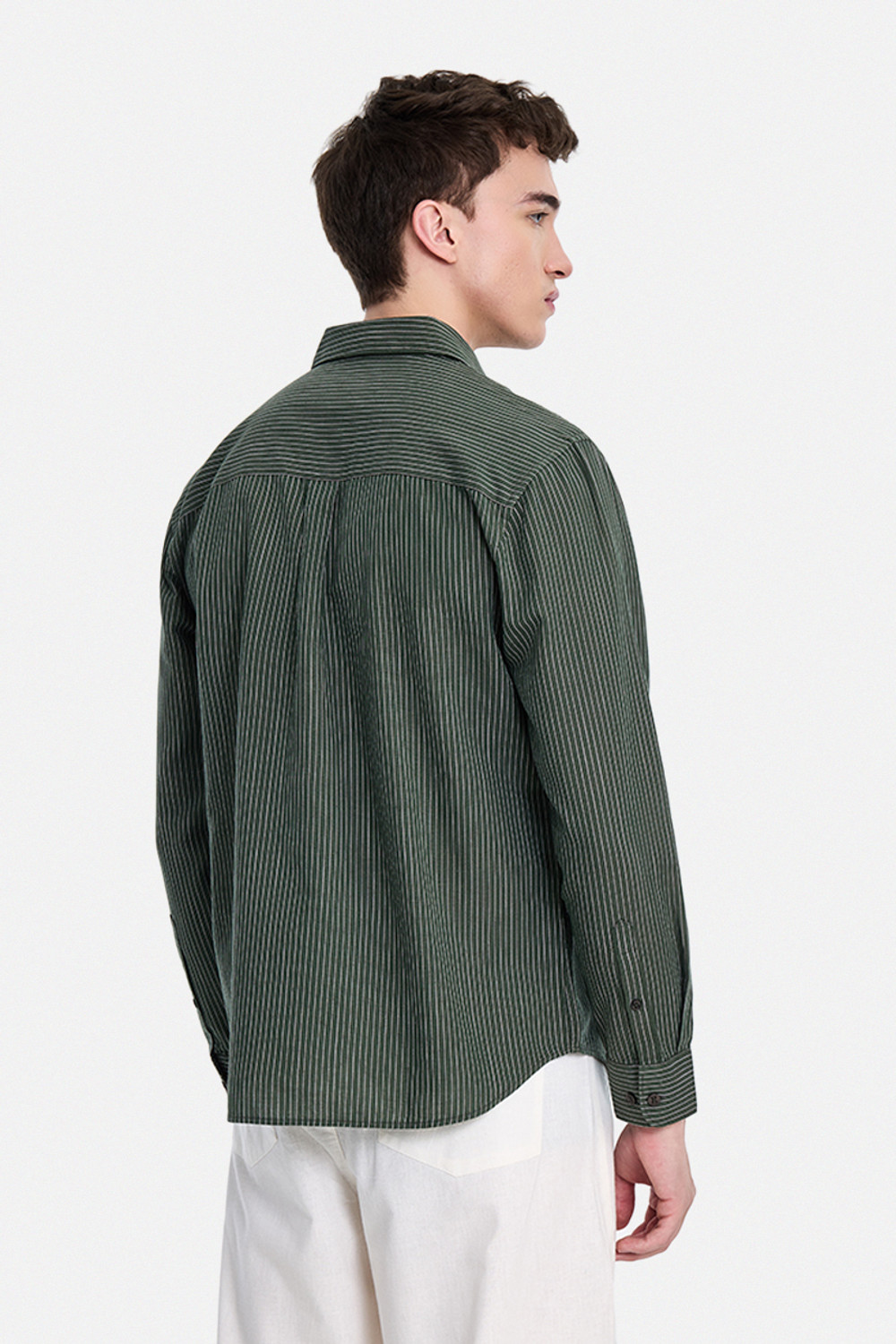 Image of Snitch Men Regular Fit Self Design Spread Collar Casual Shirt