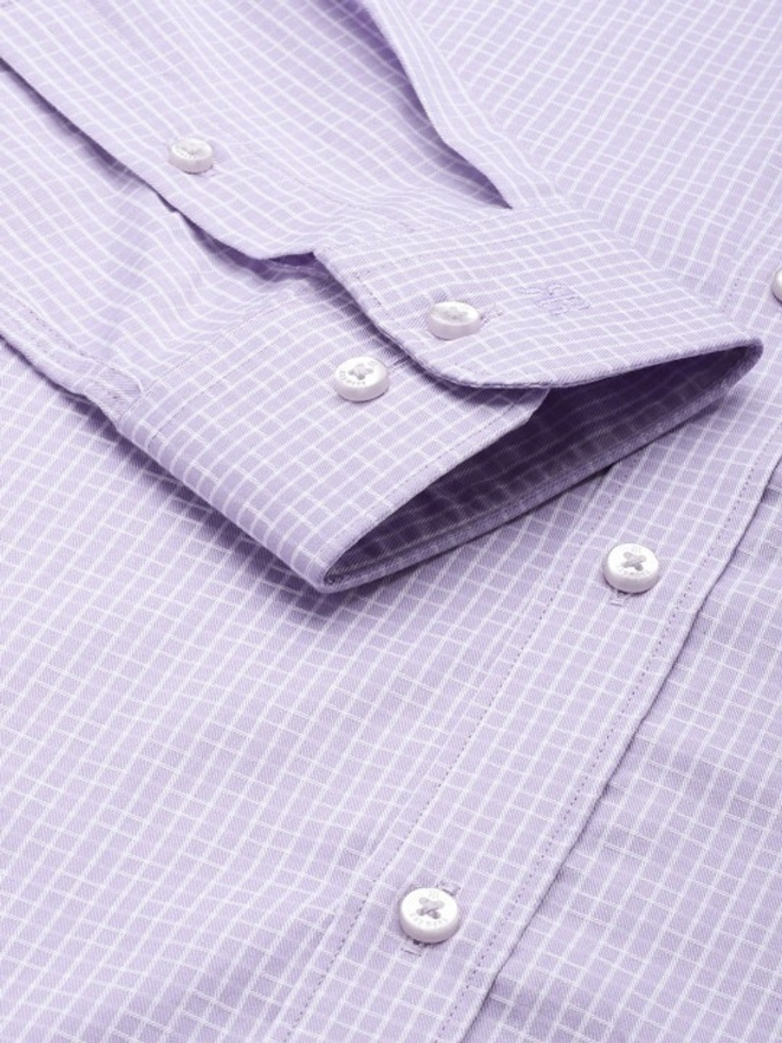 Image of Raymond Men Self Design Formal Purple Shirt