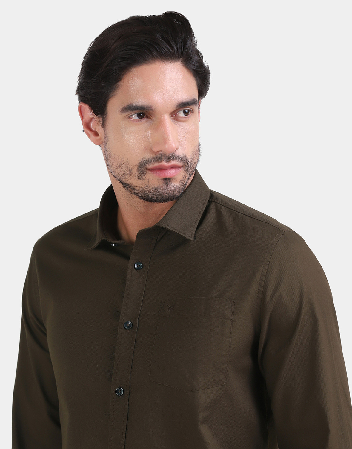 Image of Blackberrys Men Printed Casual Brown Shirt