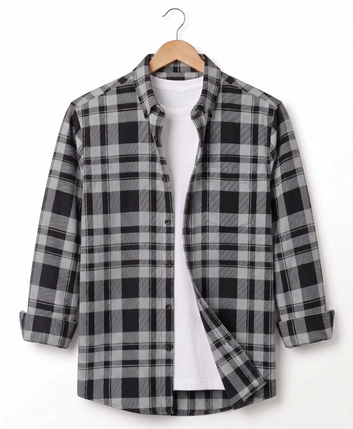 Styles Thief Men Grey, White Shirt - Image 1