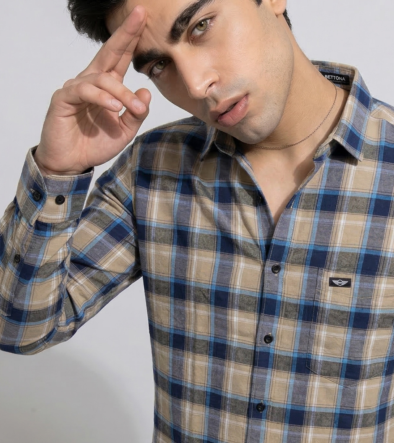 Image of METRONAUT Men Checkered Casual Multicolor Shirt
