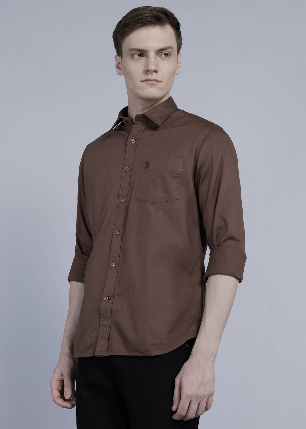 U.S. POLO ASSN. Men Brown Casual Shirt - Image 3