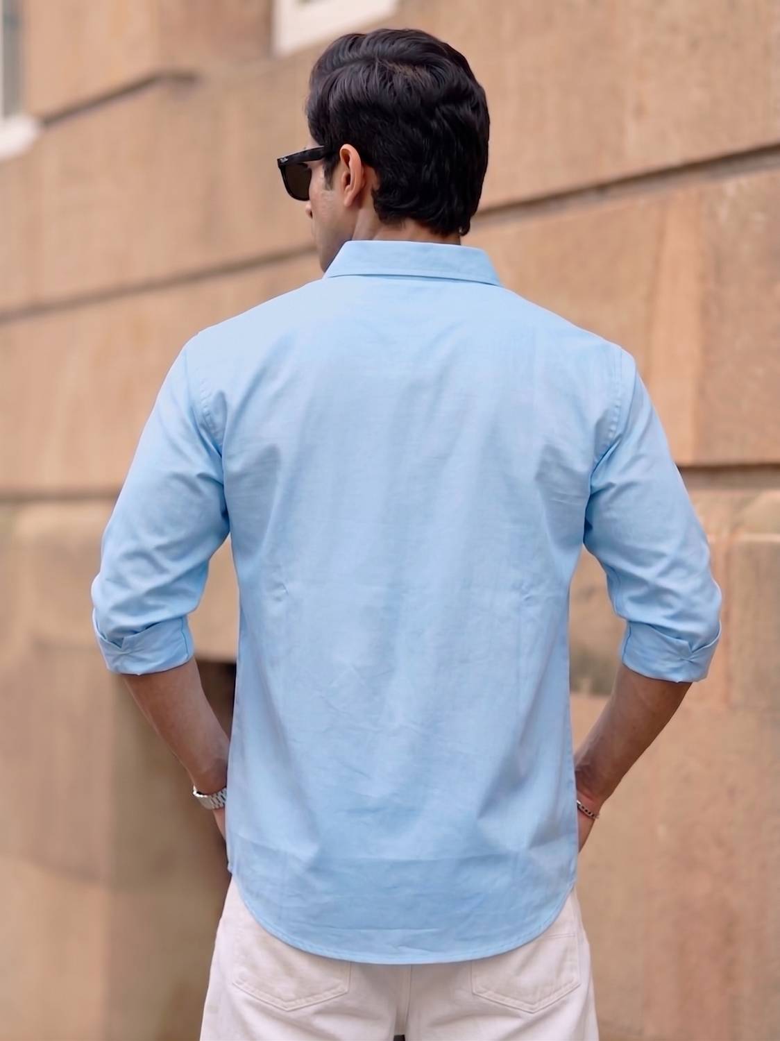 ViRAST Men Light Blue Casual Shirt - Image 2