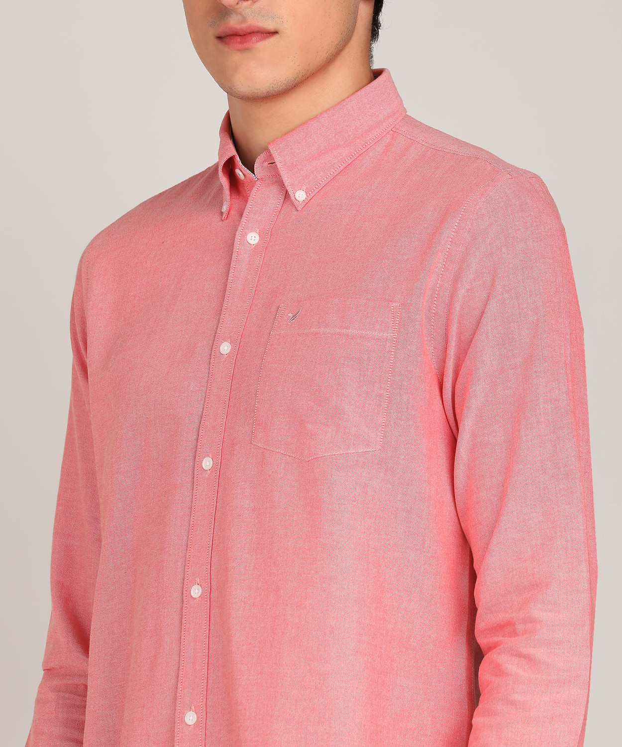 Image of Blackberrys Men Solid Casual Red Shirt