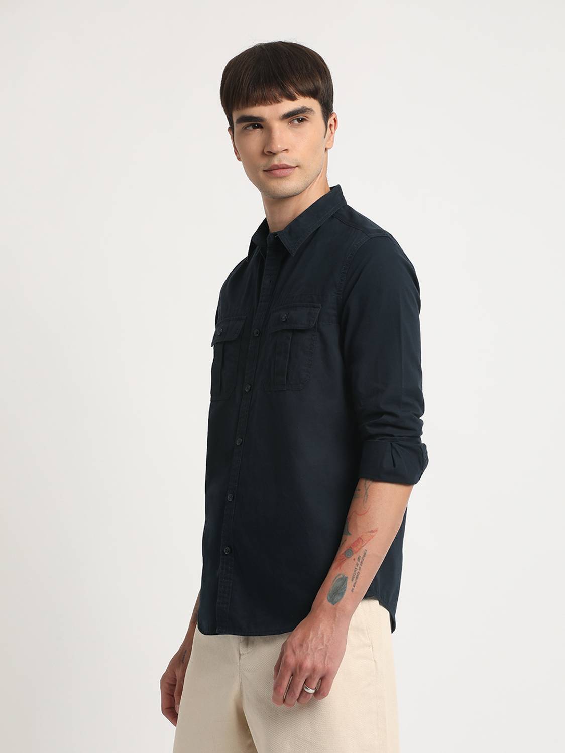 THE BEAR HOUSE Men Dark Blue Shirt - Image 3