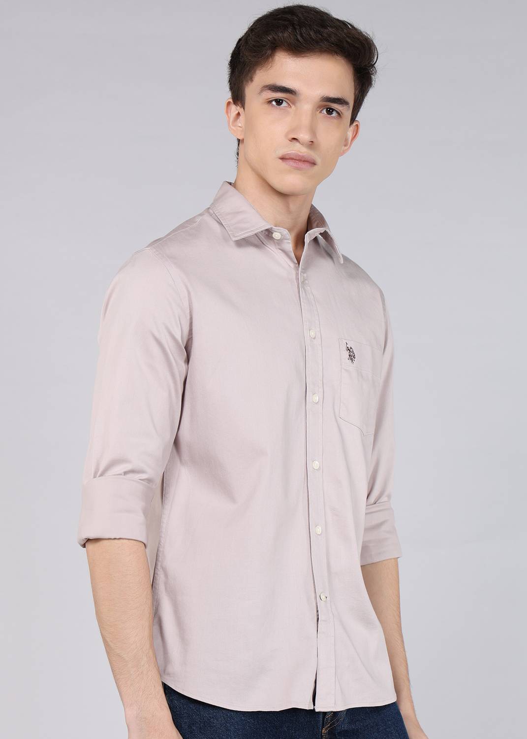 U.S. POLO ASSN. Men Beige Casual Shirt - Image 3