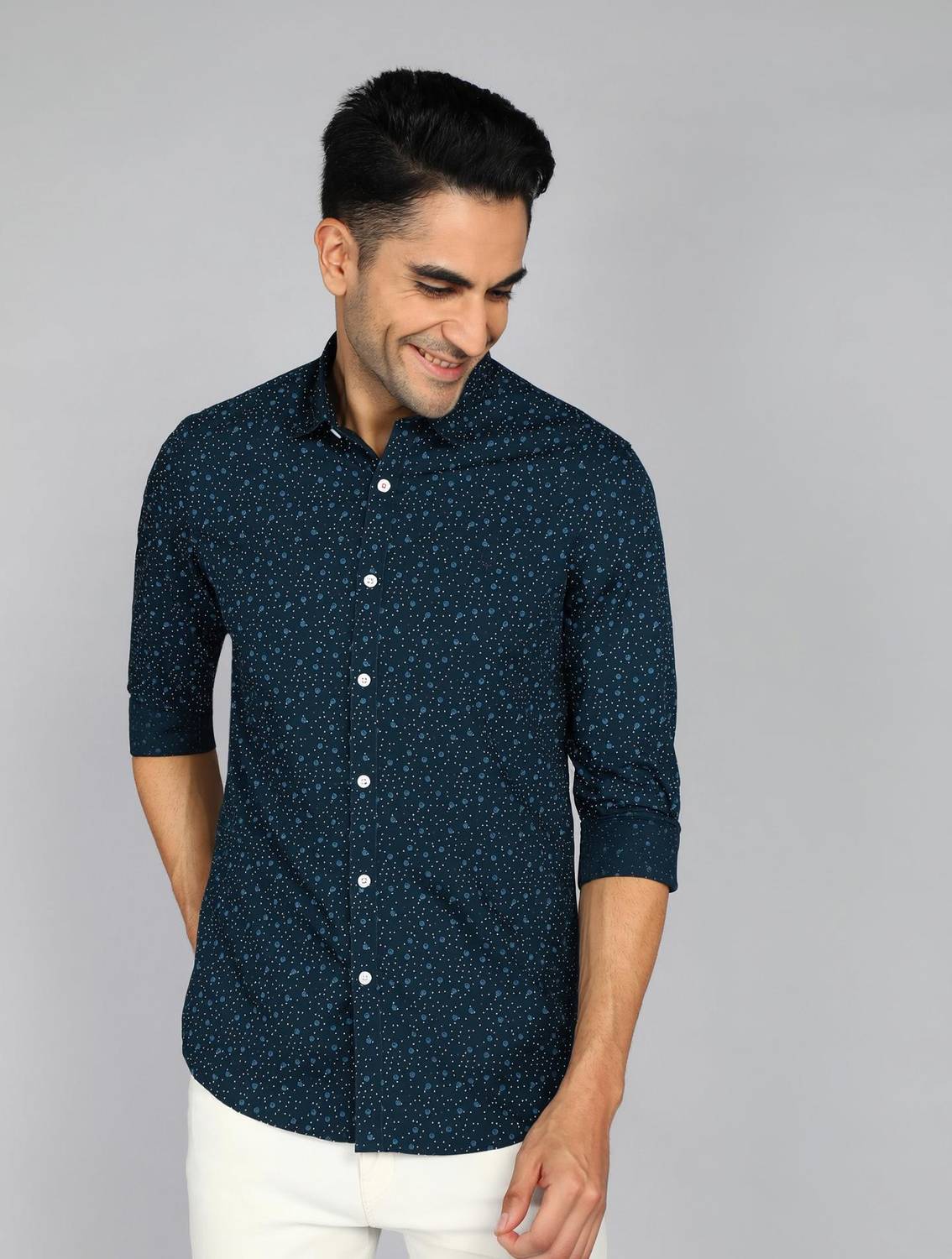 allen solly dress shirts Allen Solly Men Printed Casual Blue Shirt - Buy Allen Solly Men Printed  Casual Blue Shirt Online at Best Prices in India
