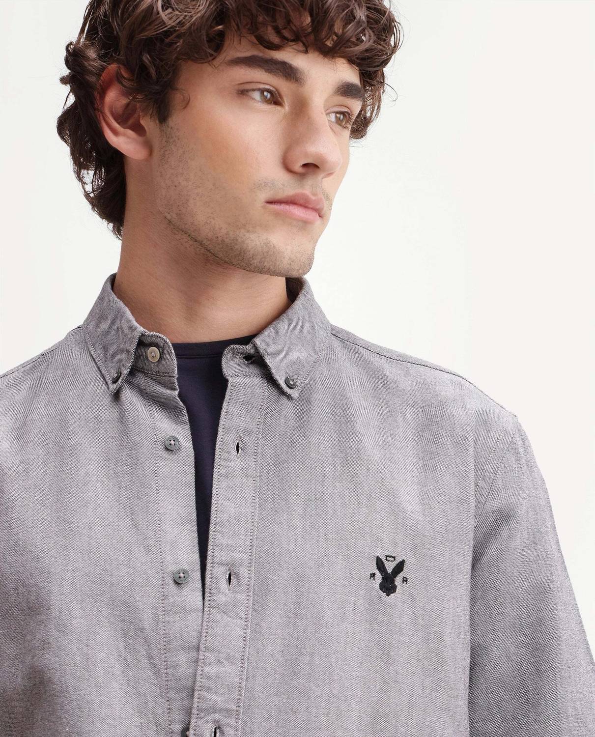 RARE RABBIT Men Grey Casual Shirt - Image 2