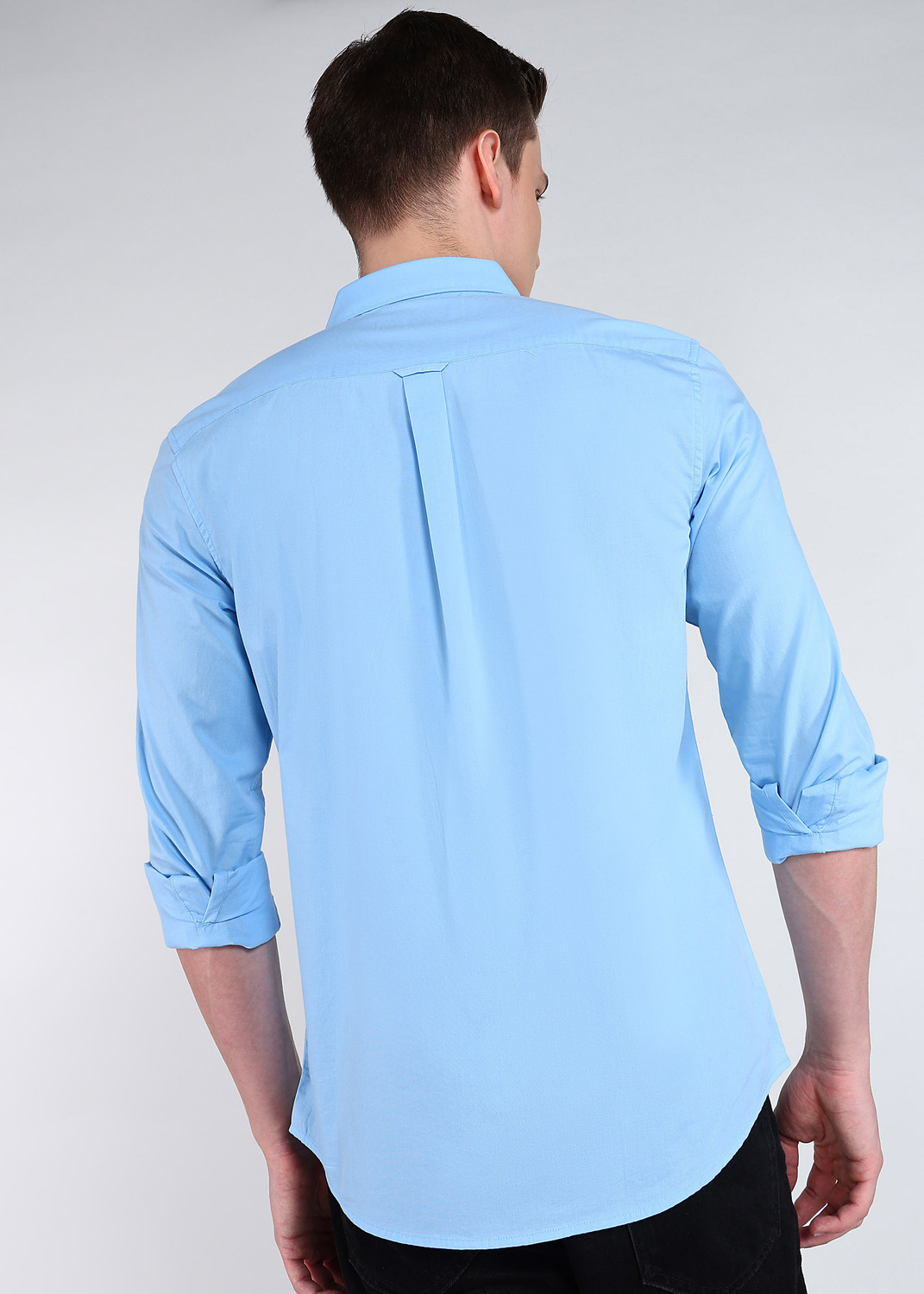 Image of BEING HUMAN Men Slim Fit Solid Casual Shirt