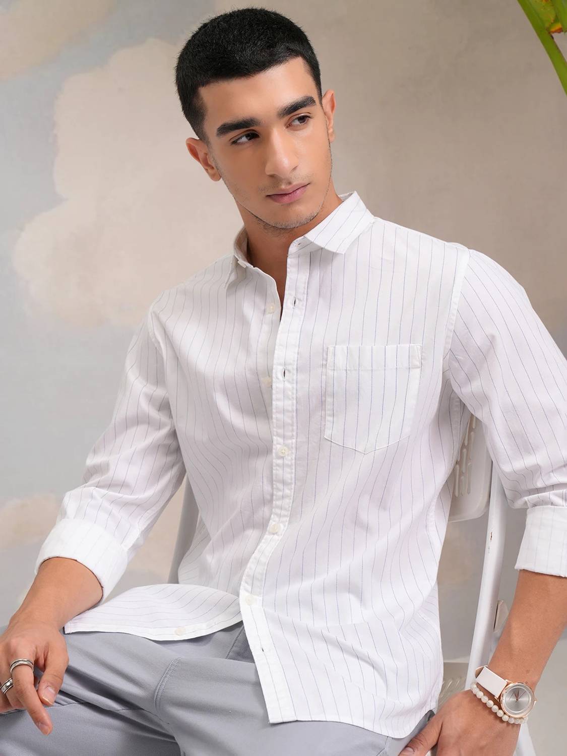 HIGHLANDER Men Striped Multicolor Shirt