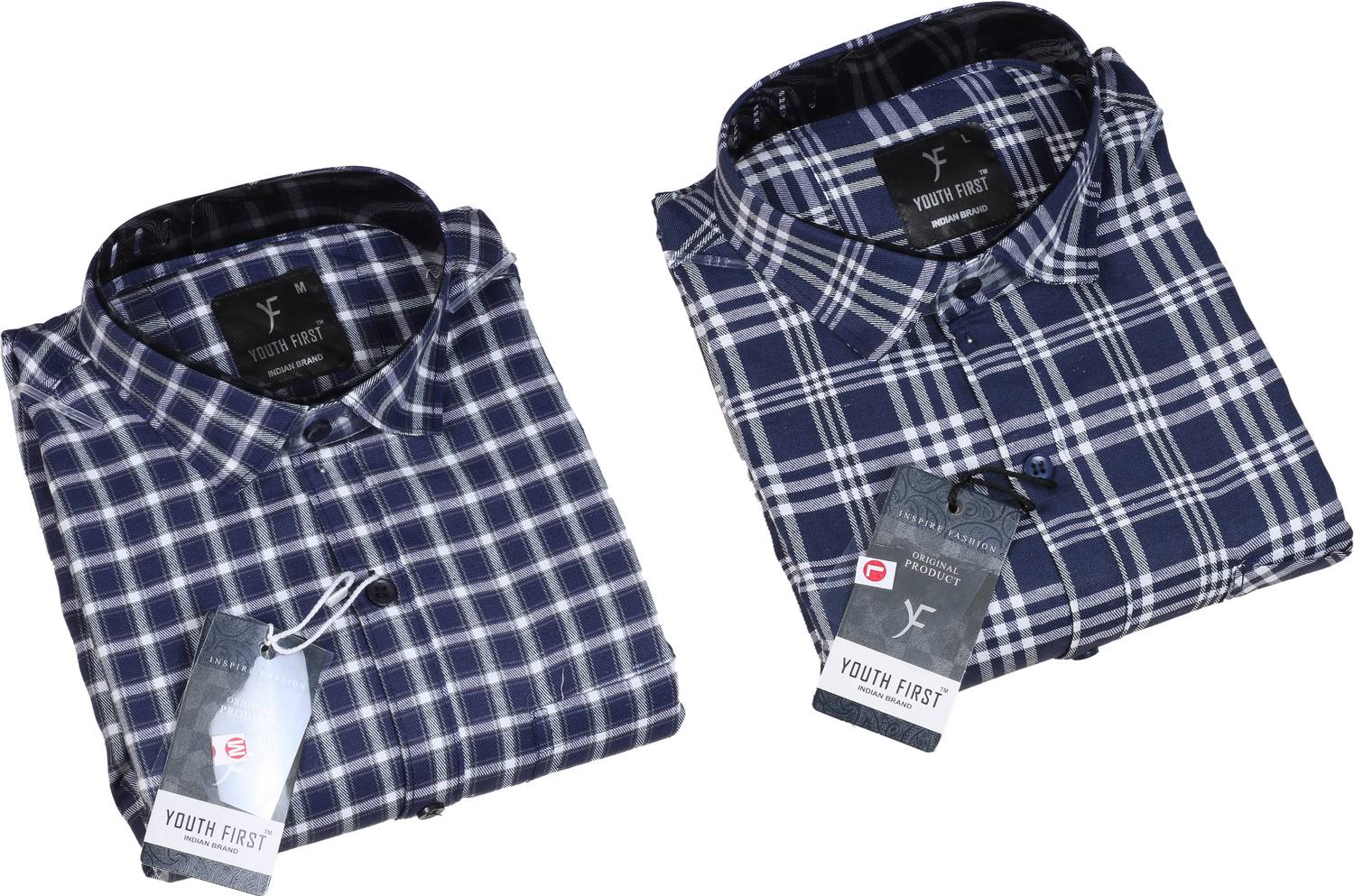youth first Men Regular Fit Checkered Spread Collar Casual Shirt