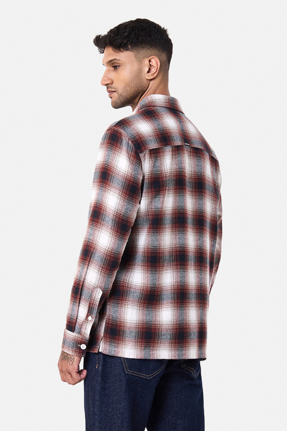 Image of Snitch Men Checkered Casual Multicolor Shirt