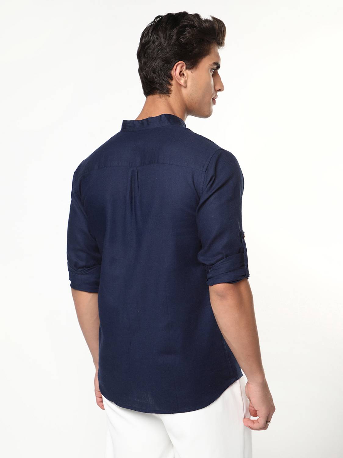 Urbano Men Dark Blue Casual Shirt - Image 3