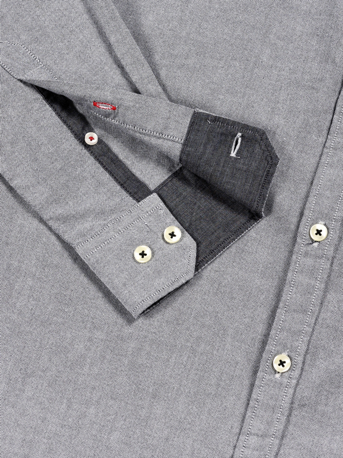 Image of THOMAS SCOTT Men Self Design Formal Black Shirt