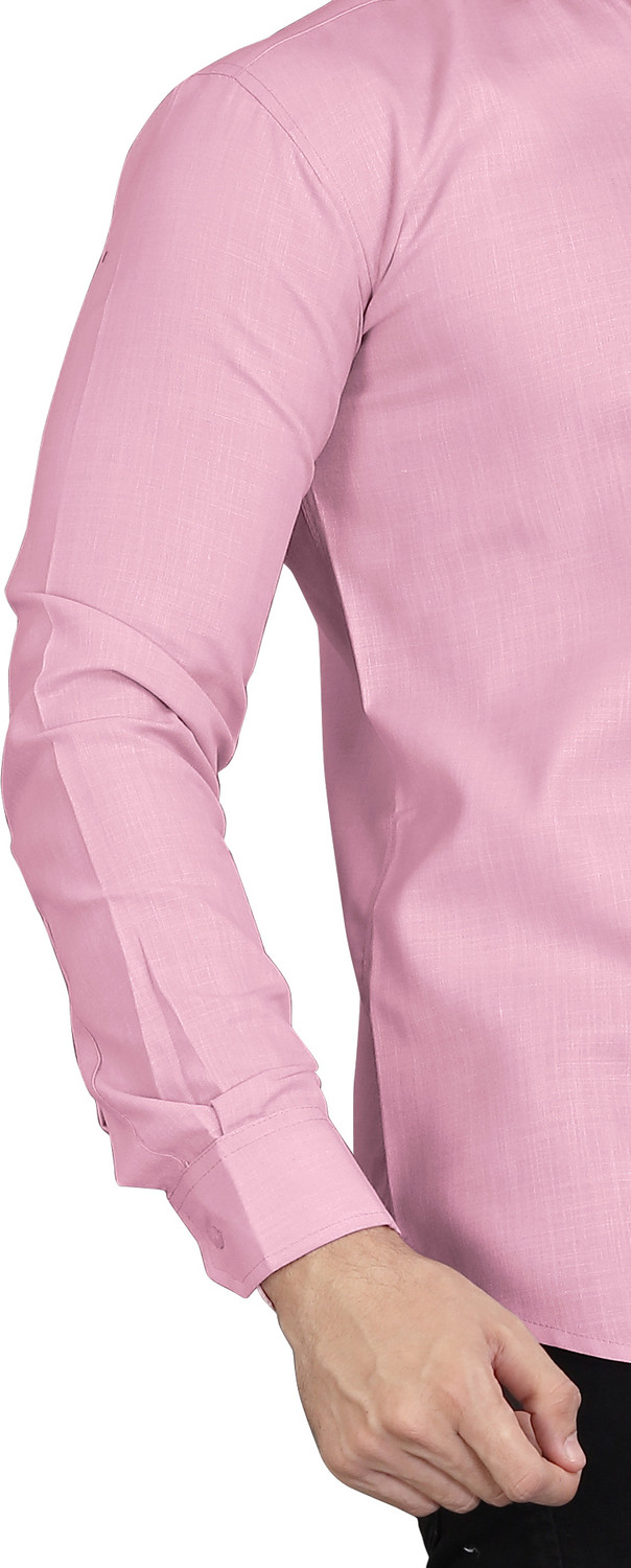 Image of REJIO Men Solid Casual Light Green, Pink Shirt