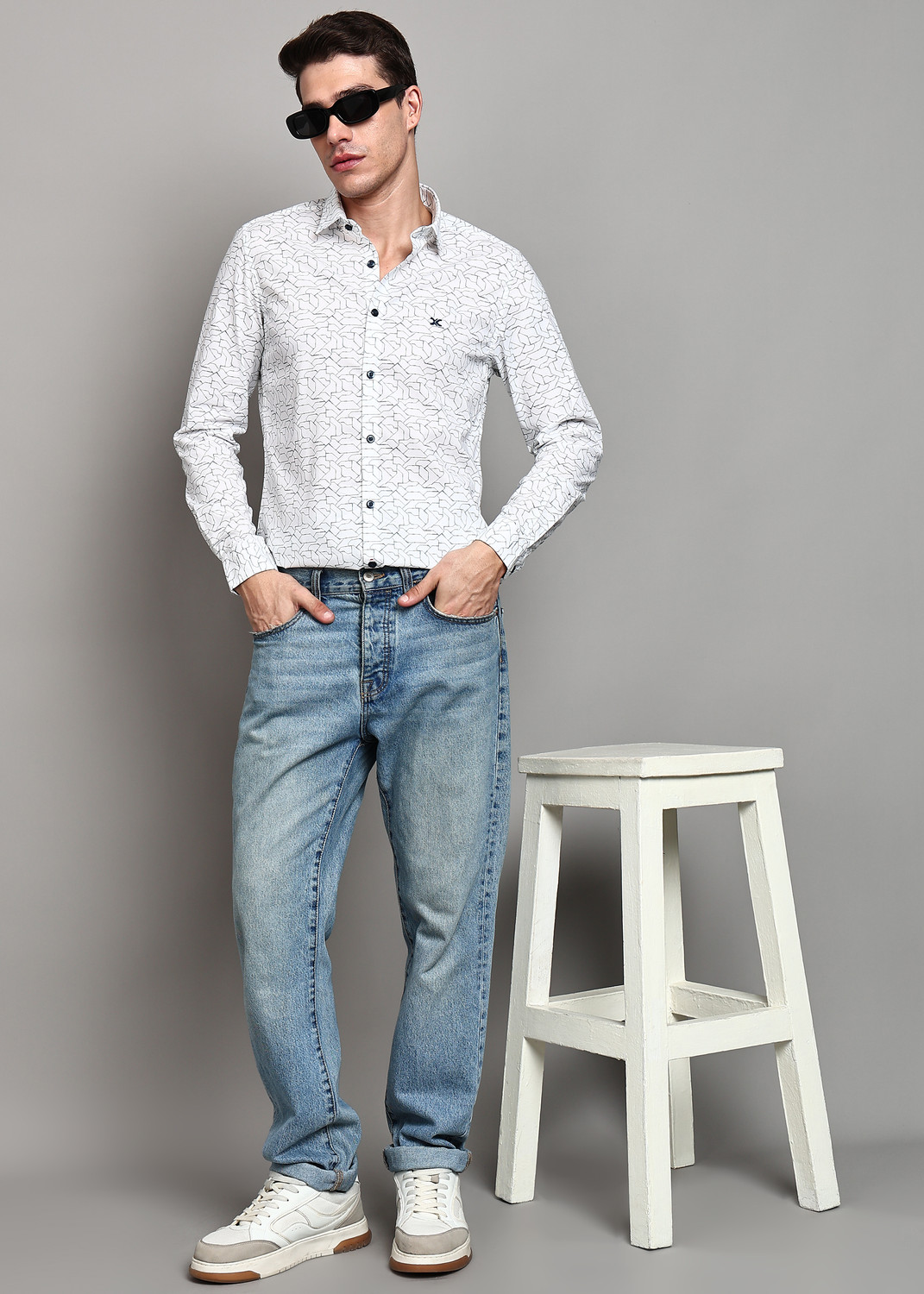 Image of KILLER Men Slim Fit Printed Casual Shirt