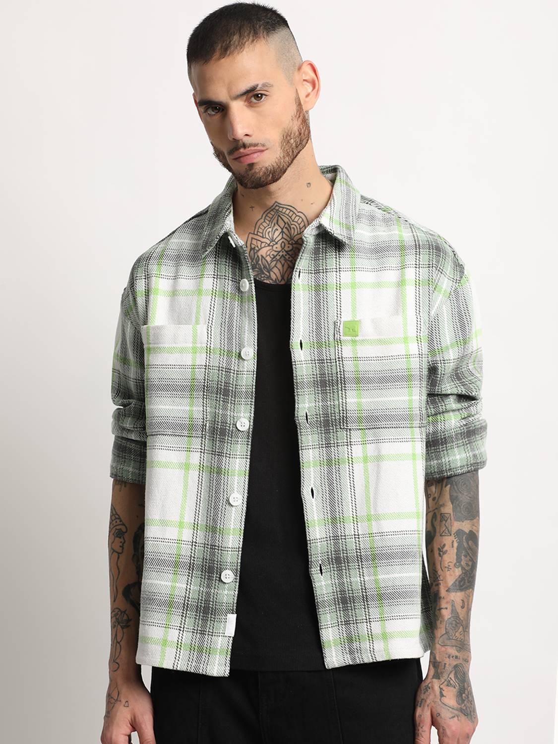 THE BEAR HOUSE Men Checkered Casual Multicolor Shirt - Image 2