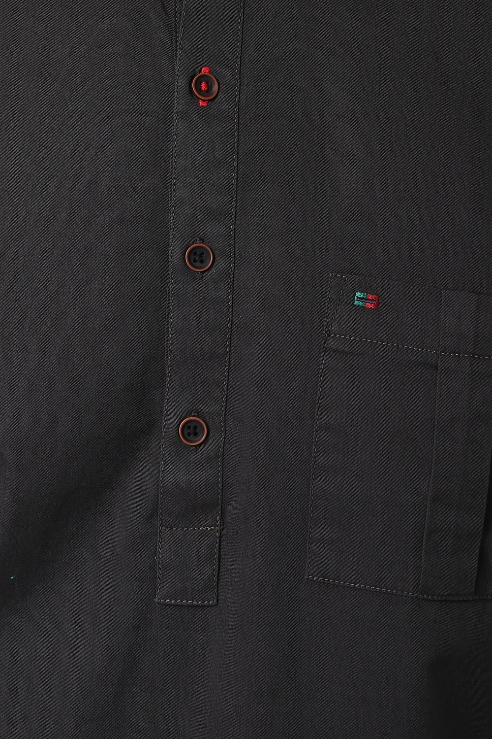 Image of PETER ENGLAND Men Self Design Casual Black Shirt