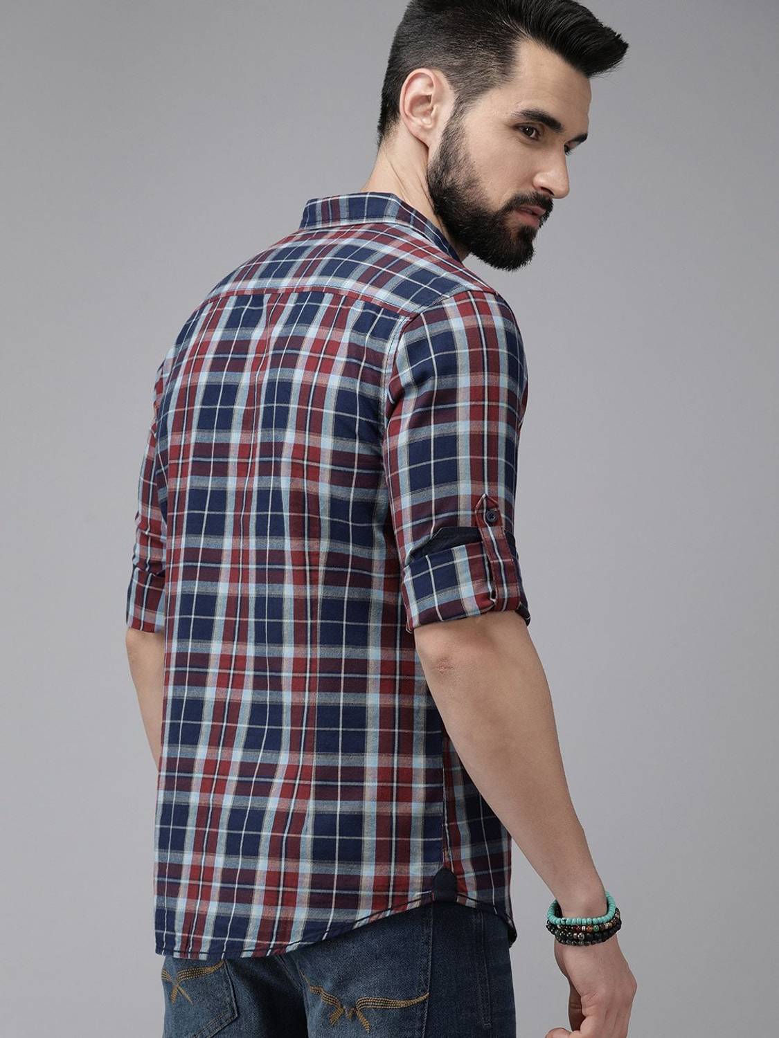 Roadster Men Checkered Multicolor Shirt - Image 2