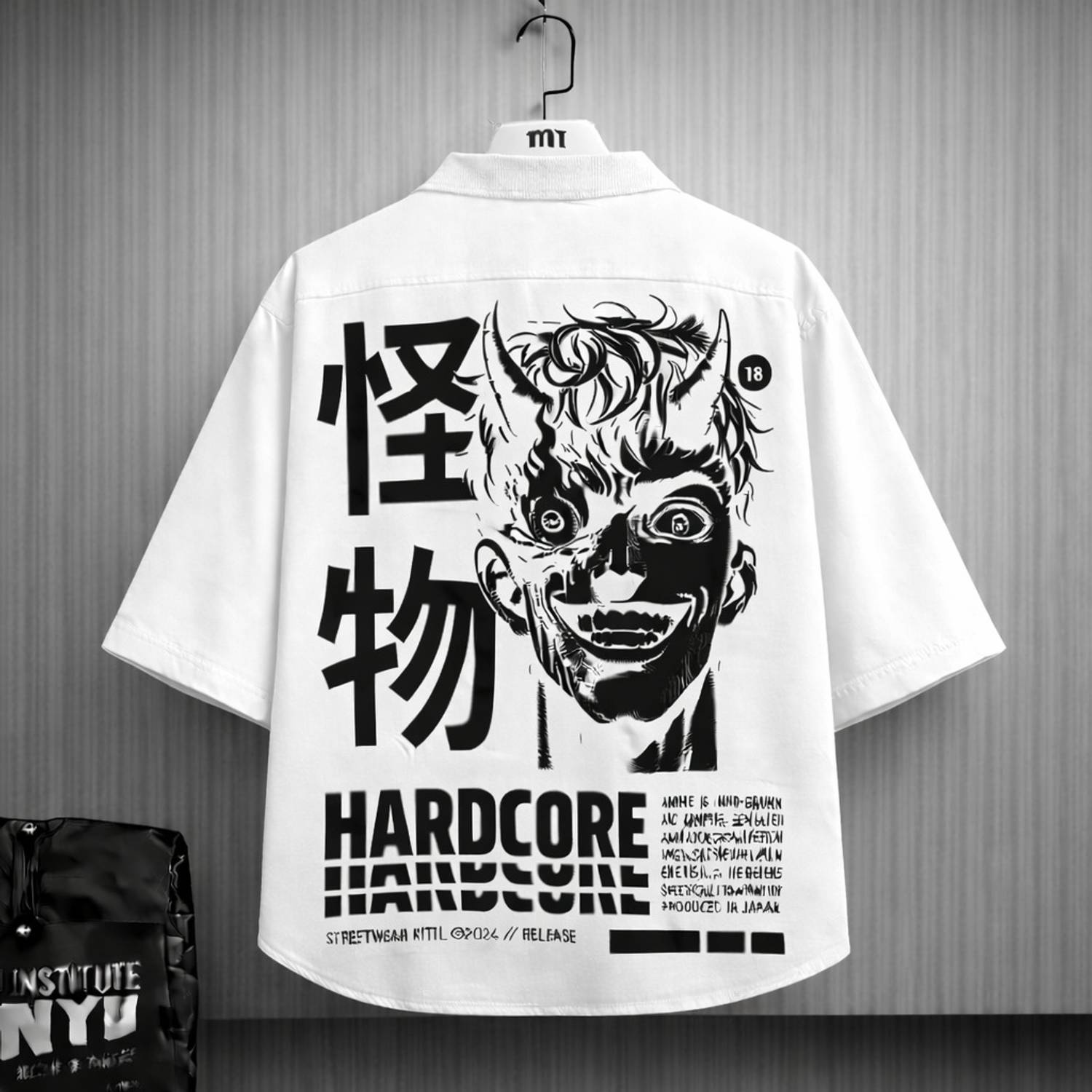 SHABIB Men White Graphic Print Casual Shirt - Image 1