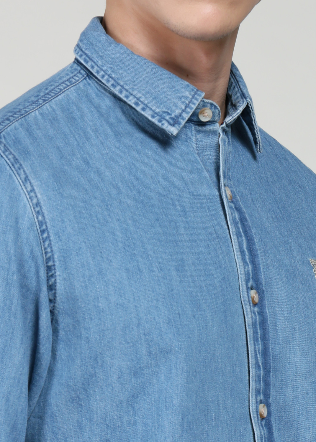 Image of Spykar Men Slim Fit Solid Casual Shirt