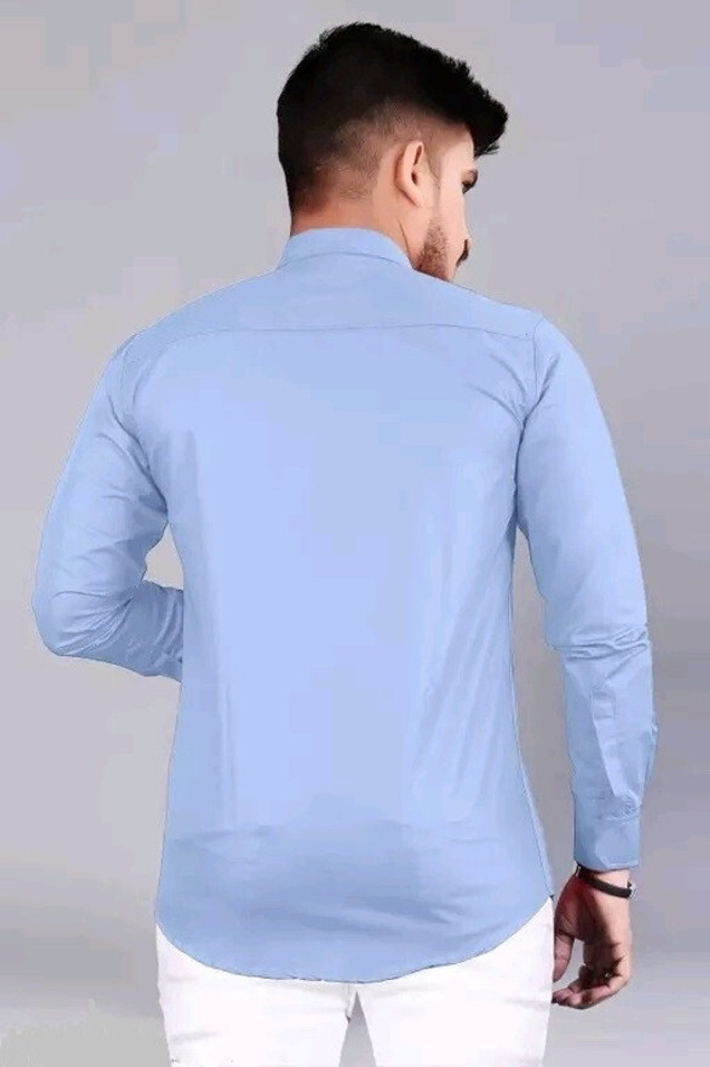 Image of UNNATI TRENDS Men Solid Formal Multicolor Shirt