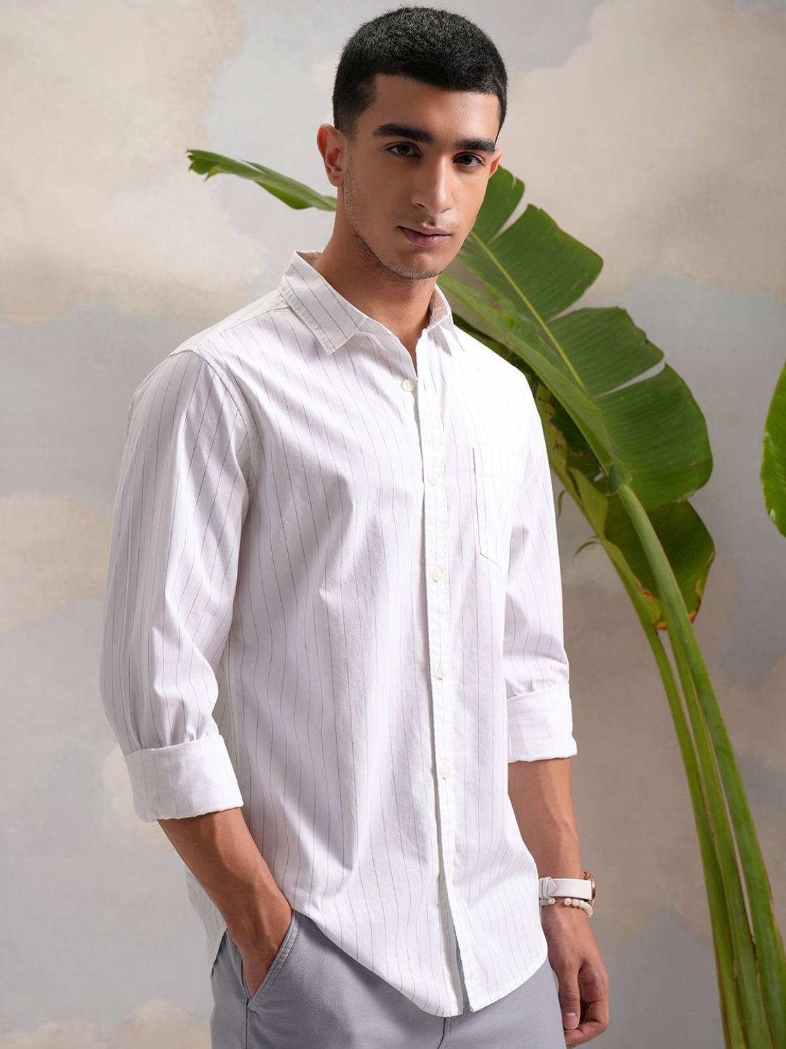 HIGHLANDER Men Striped Multicolor Shirt - Image 5