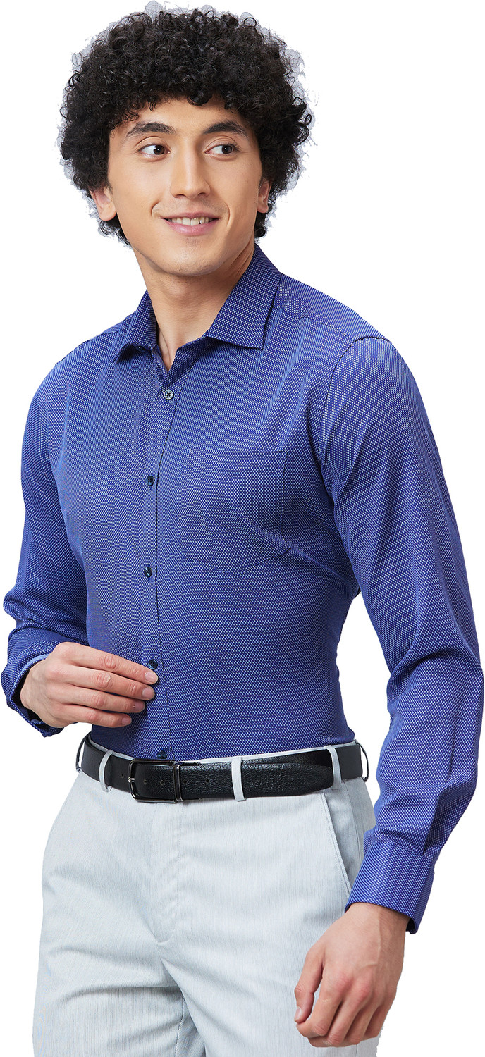Image of PARK AVENUE Men Slim Fit Checkered Formal Shirt
