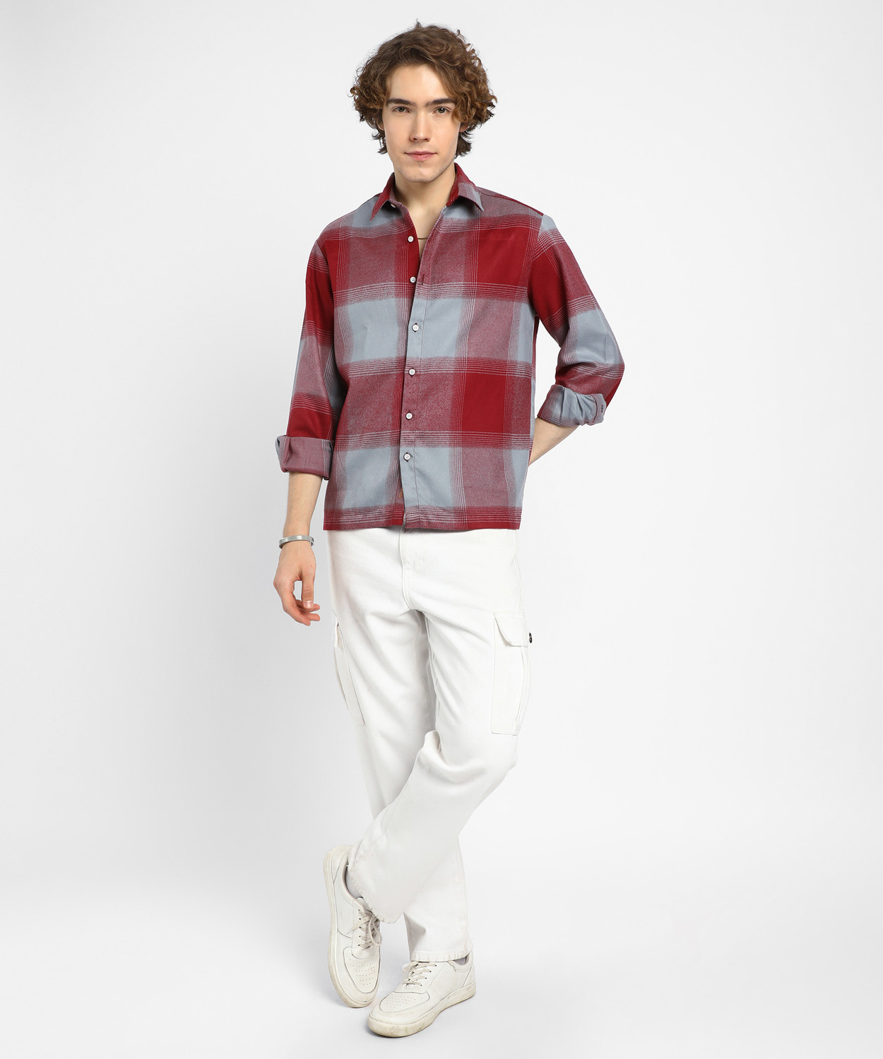 Image of CAMPUS SUTRA Men Checkered Casual Multicolor Shirt