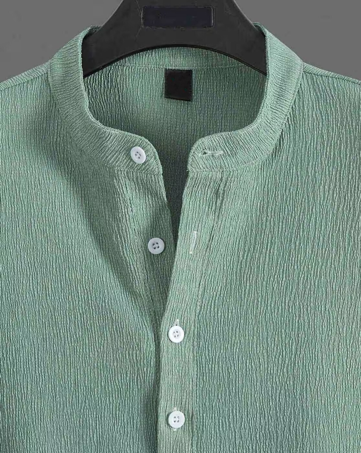 Image of METRONAUT Men Solid Casual Light Green, White Shirt
