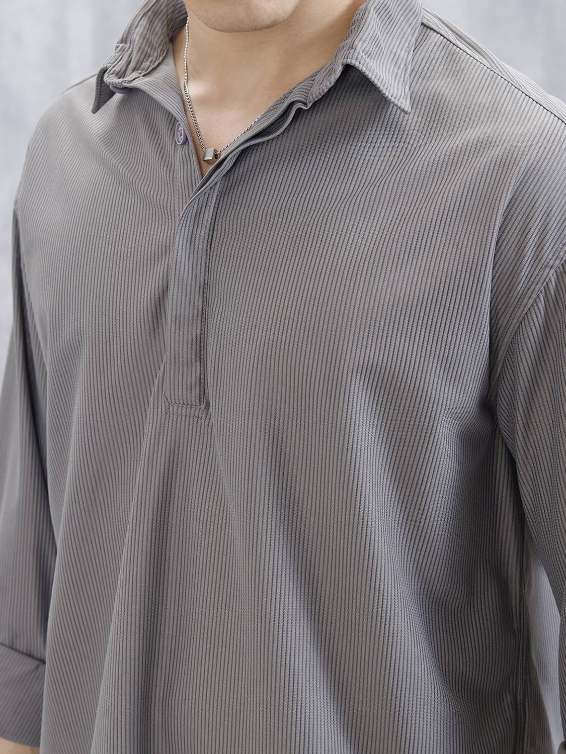 WROGN Men Grey Casual Shirt - Image 5