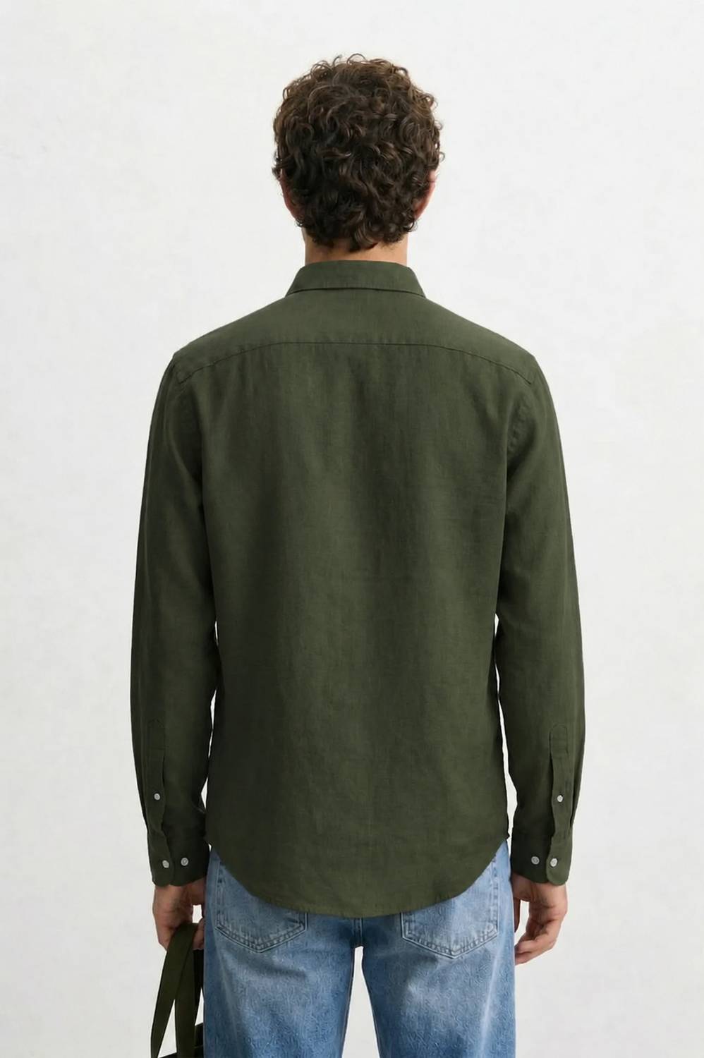 Men Regular Fit Solid Button Down Collar Casual Shirt - Image 2