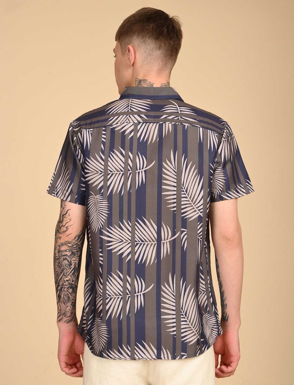 Image of TIGER SNAKE Men Printed Casual Multicolor Shirt