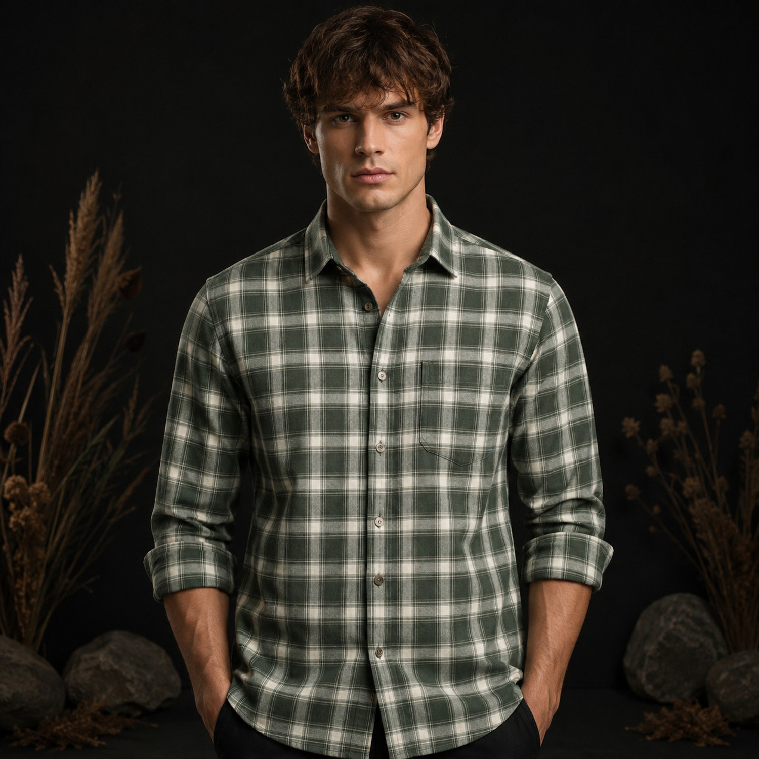 Image of METRONAUT Men Solid Casual Multicolor Shirt
