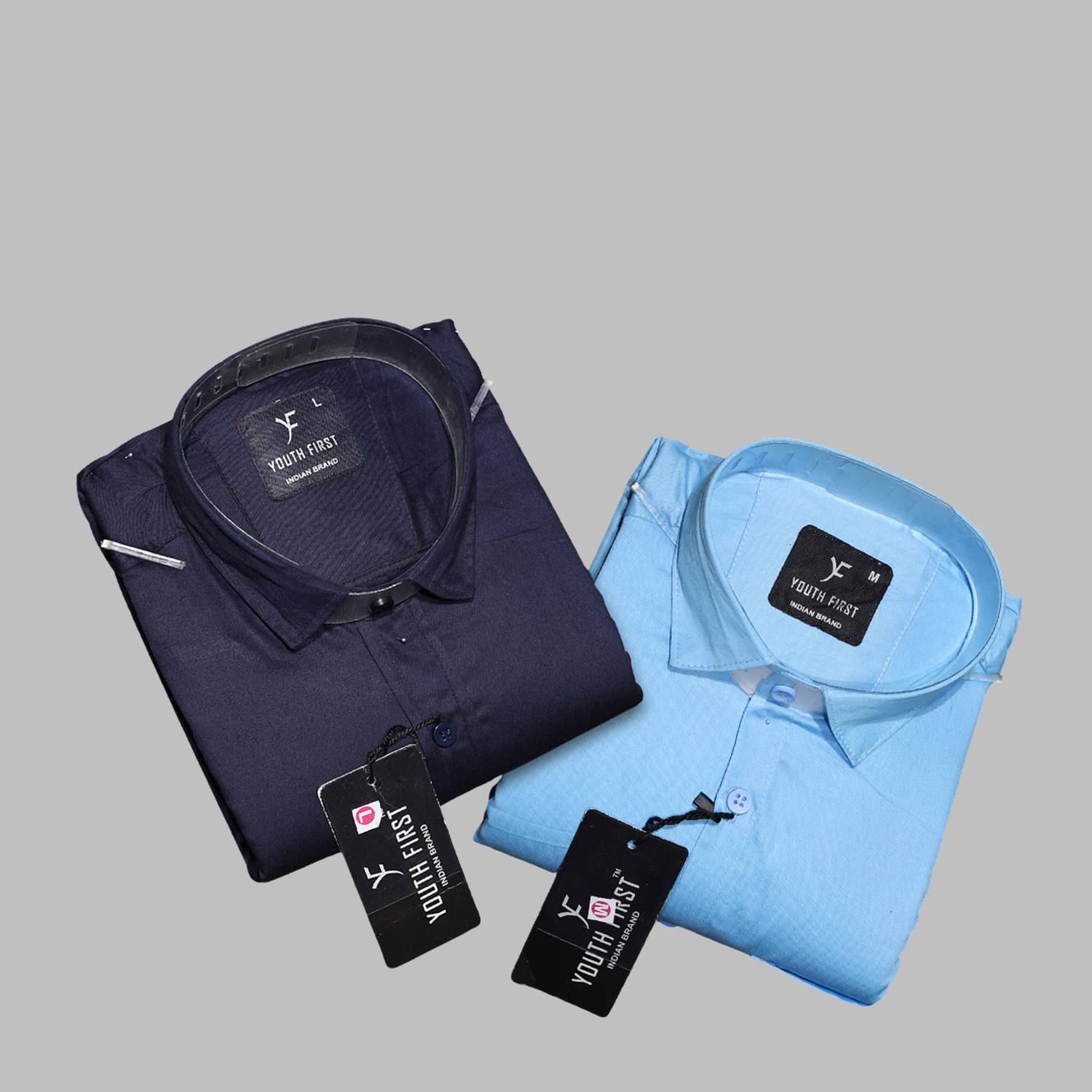 youth first Men Relaxed Fit Fit Solid Spread Collar Formal Shirt