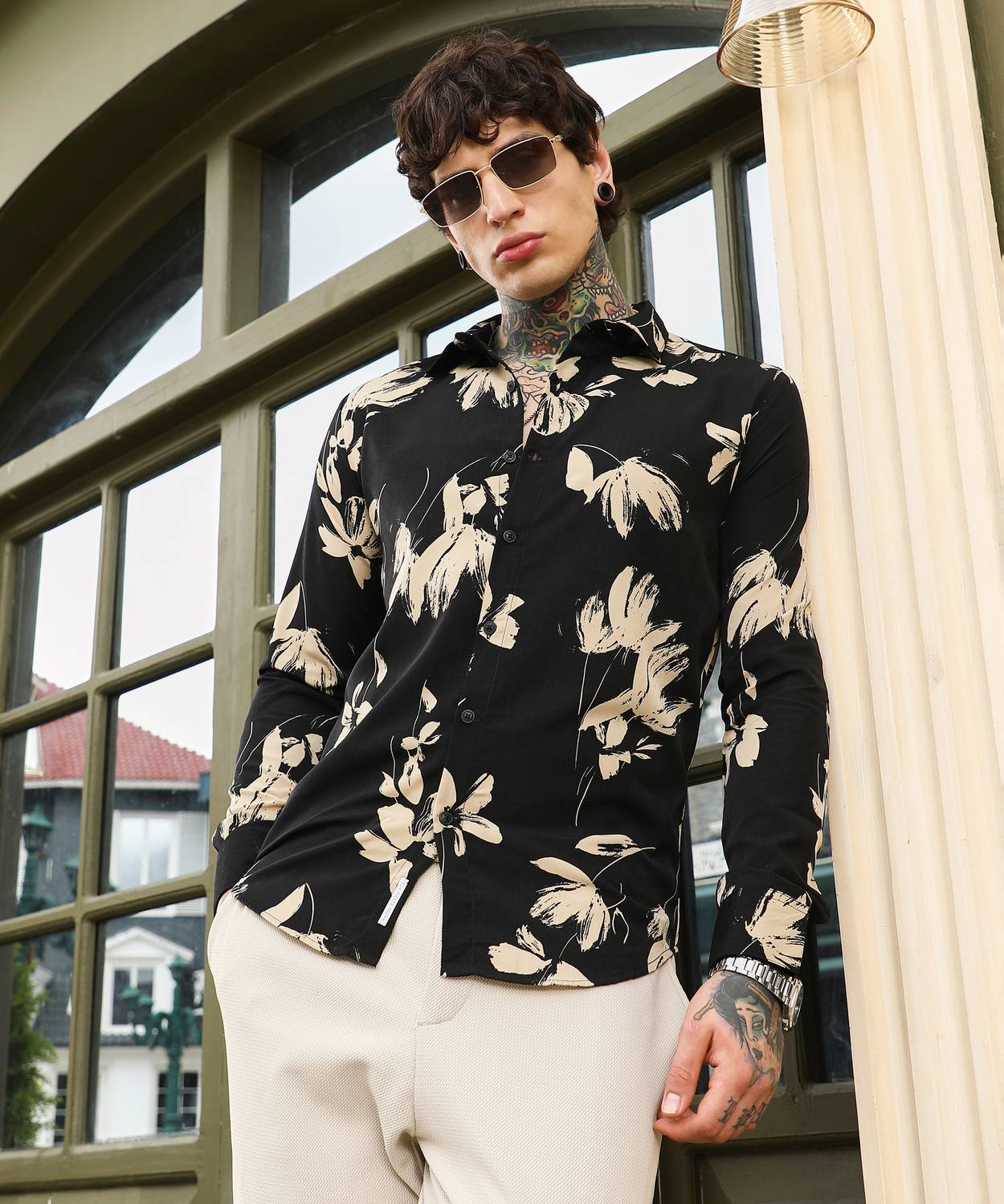 CAHOOT Men Floral Print Casual Multicolor Shirt