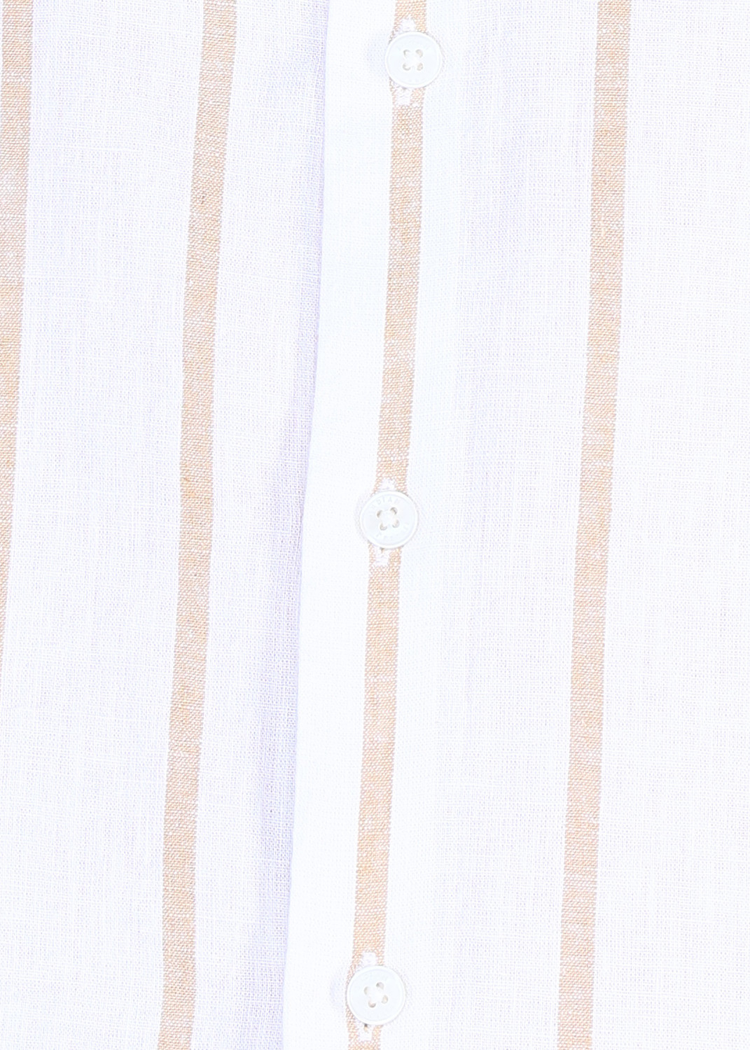 Image of INDIAN TERRAIN Men Striped Casual Beige Shirt