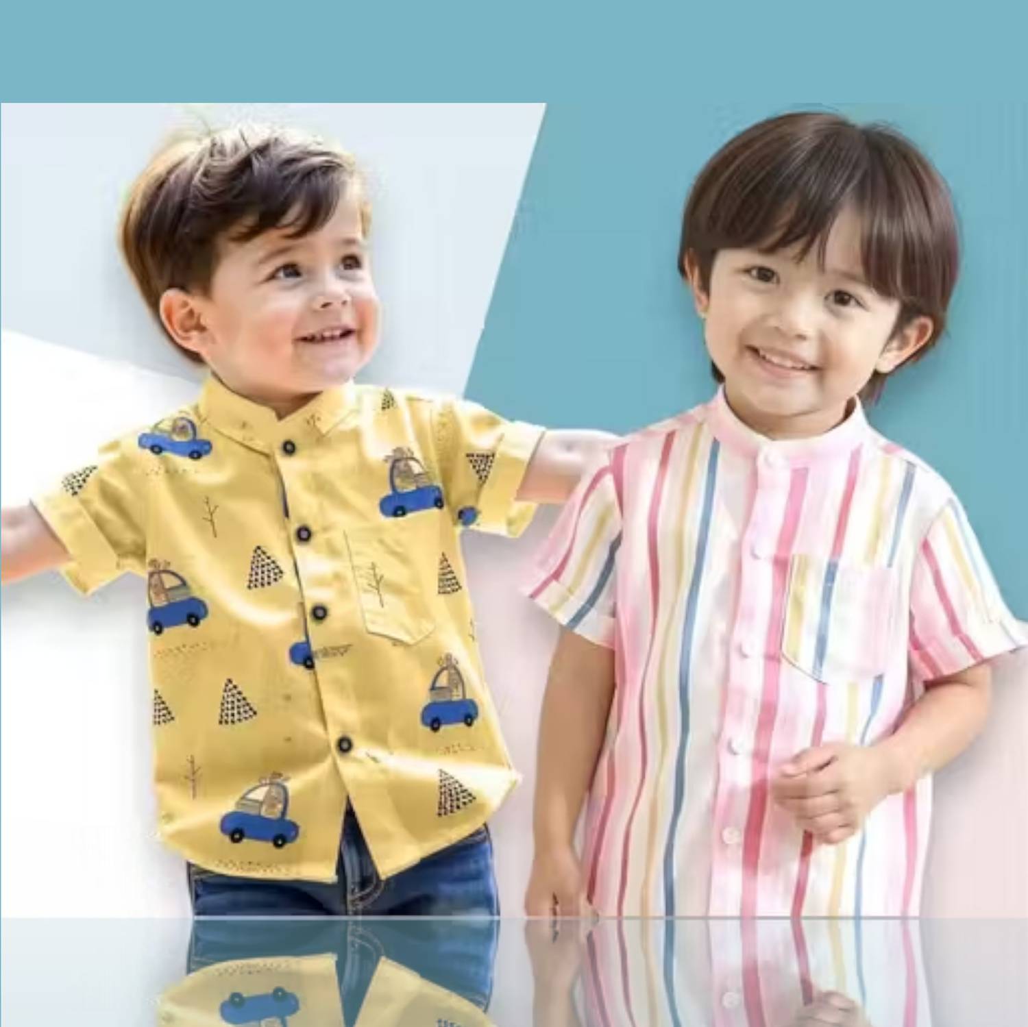 Apricot Boys Printed Casual Yellow Shirt