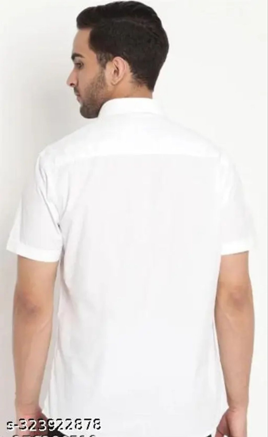 Image of Bakarni Enterprises Men Striped Casual White Shirt