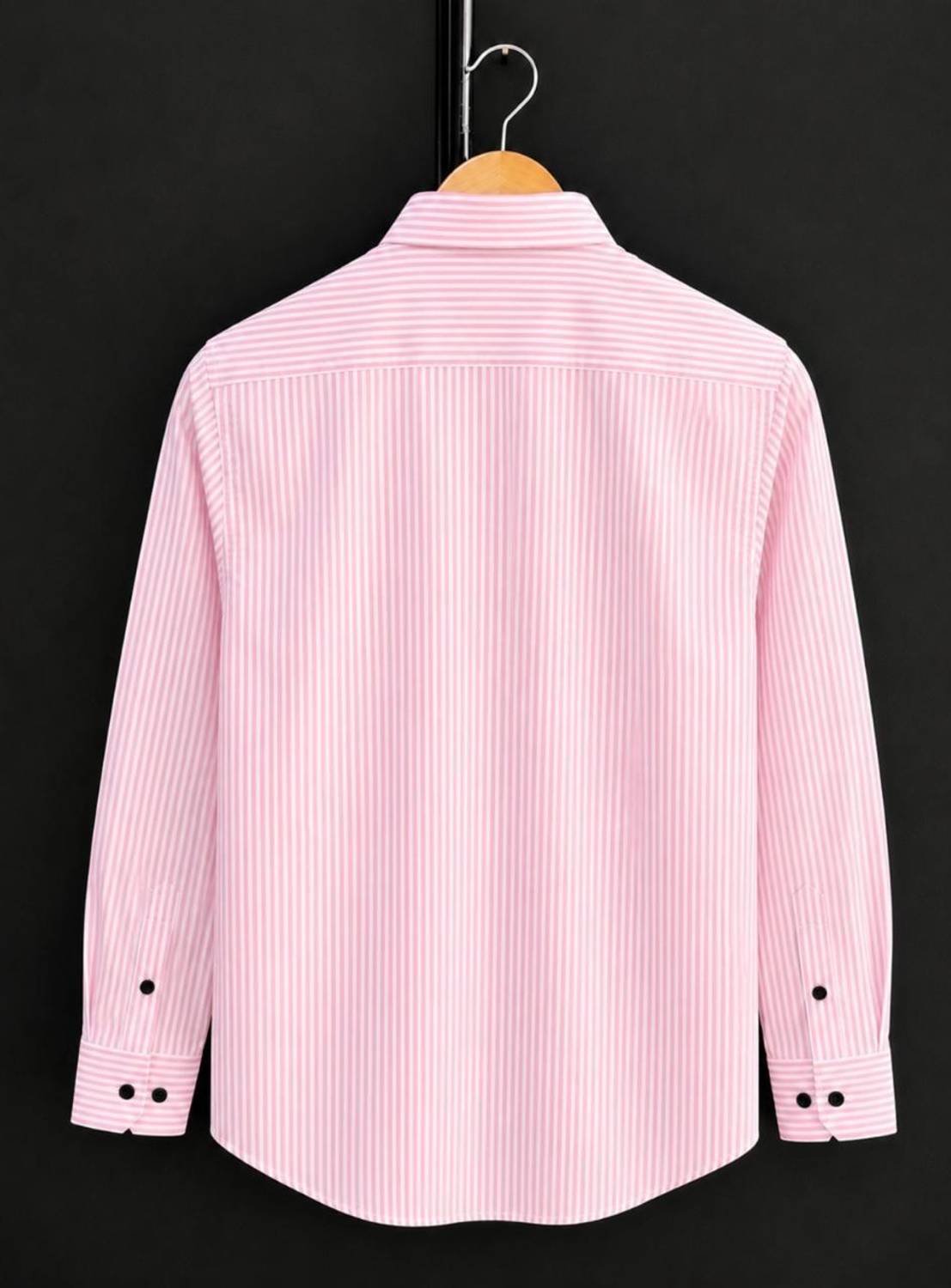 Waridashi Men Pink, White Striped Shirt - Image 2