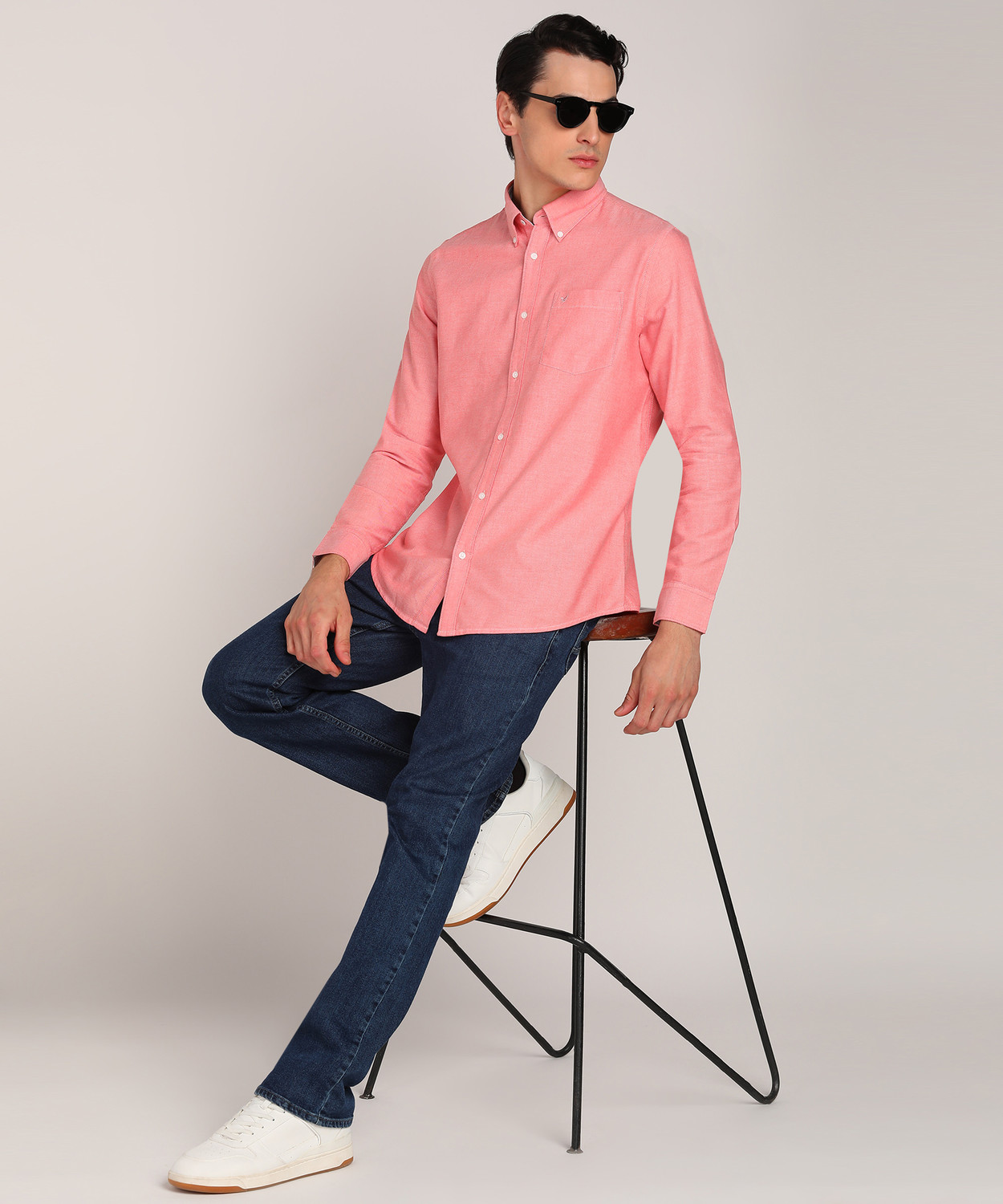 Image of Blackberrys Men Solid Casual Red Shirt