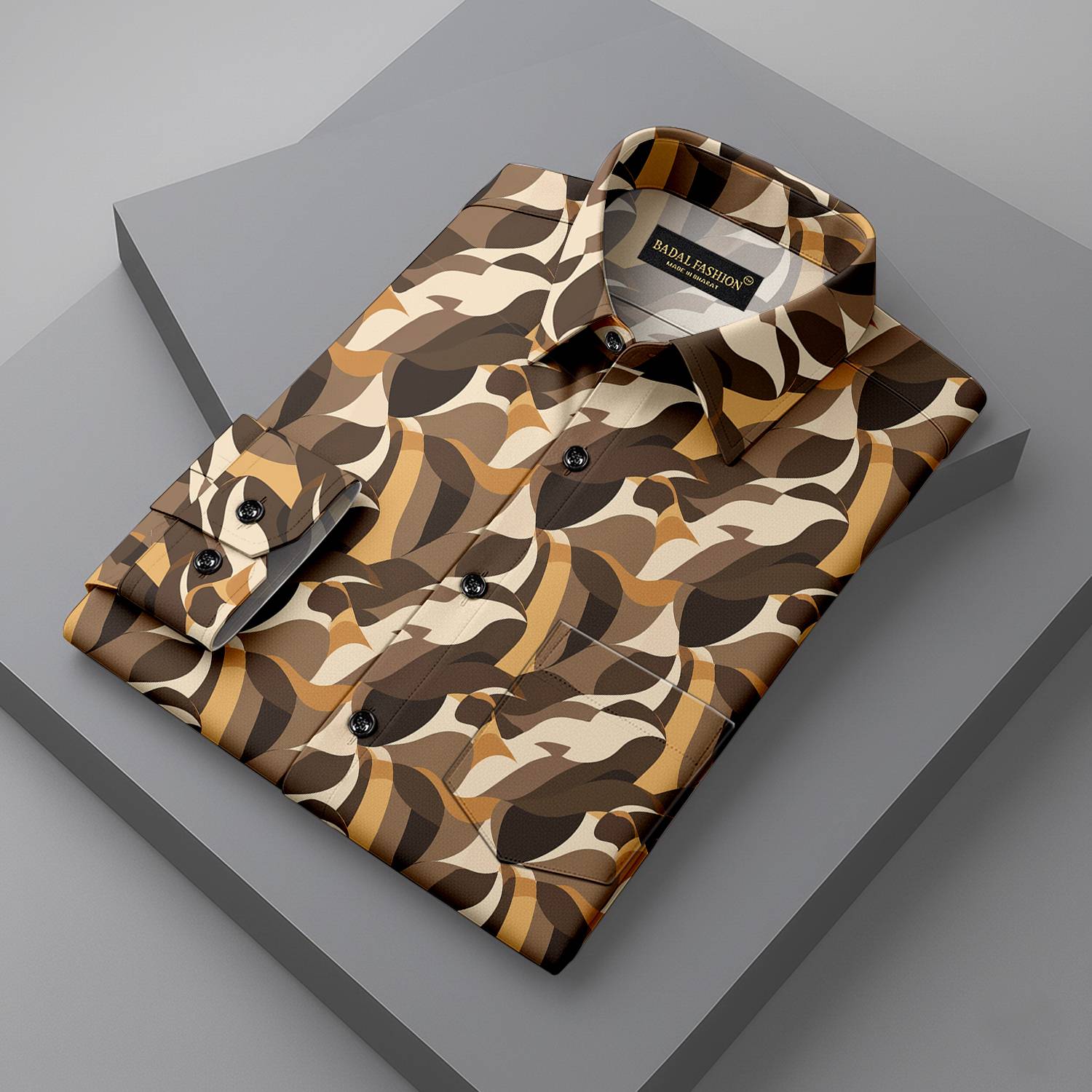 Badal Fashion Men Printed Casual Multicolor Shirt