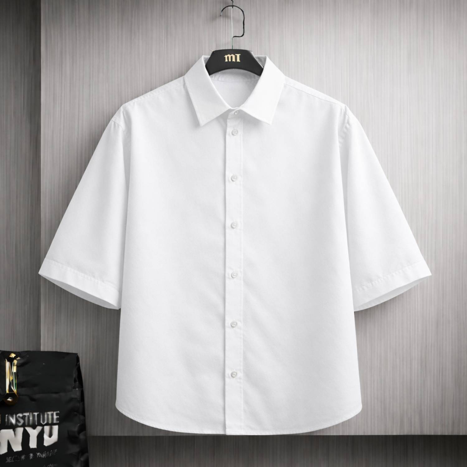 SHABIB Men White Graphic Print Casual Shirt - Image 2