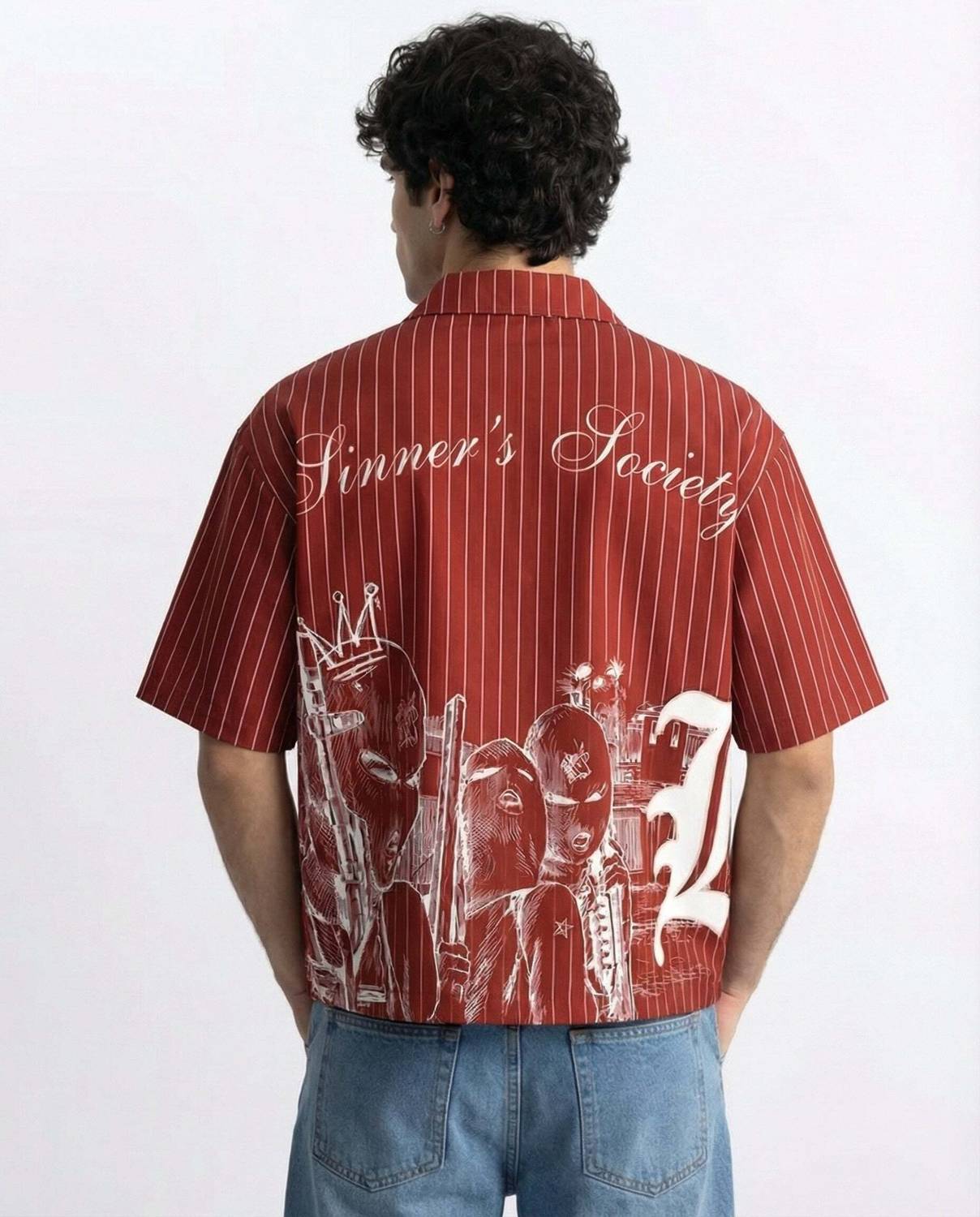 Bava Men & Women Red Striped Shirt - Image 2