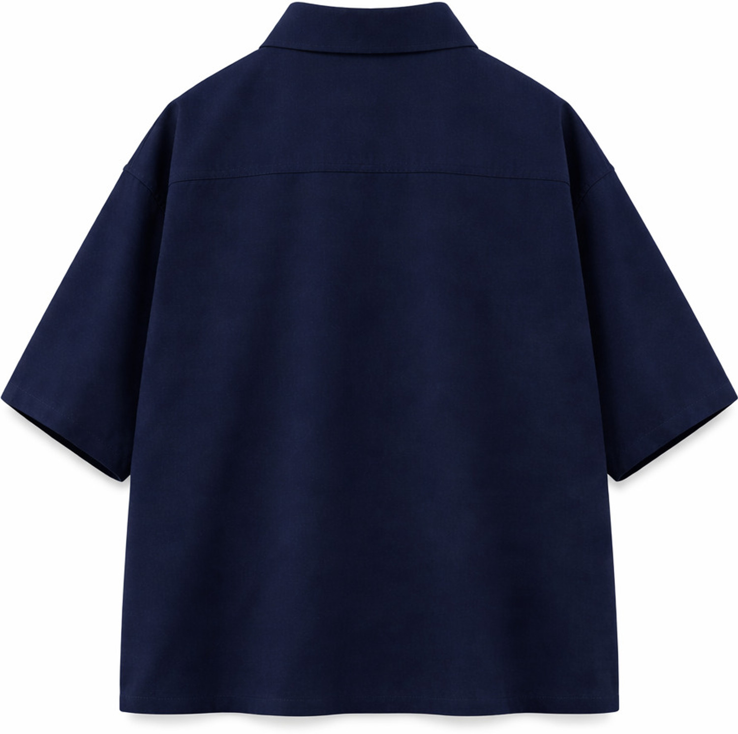 Image of SHABIB Men Solid Casual Blue Shirt