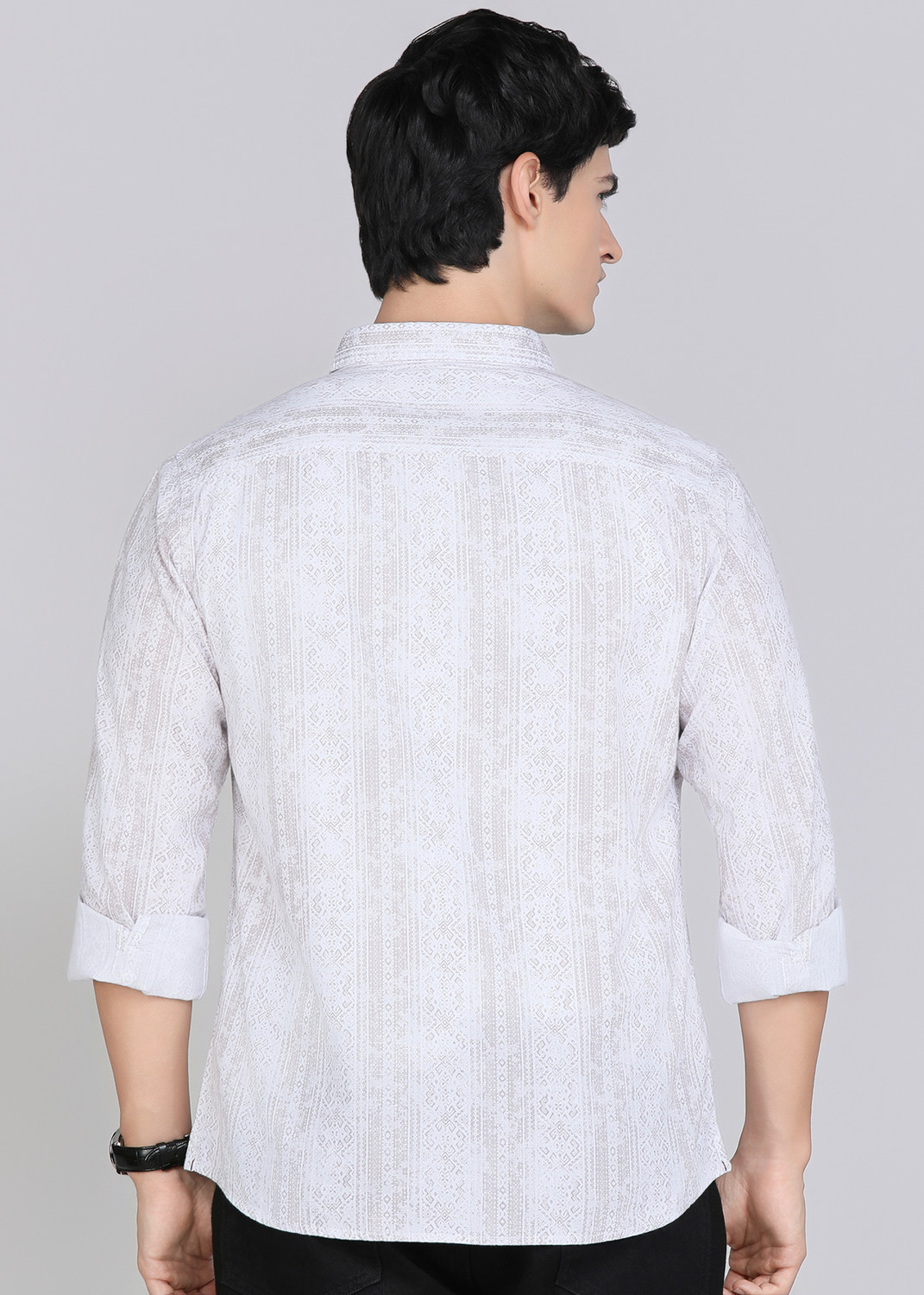 Image of Roadster Men Printed Casual Multicolor Shirt