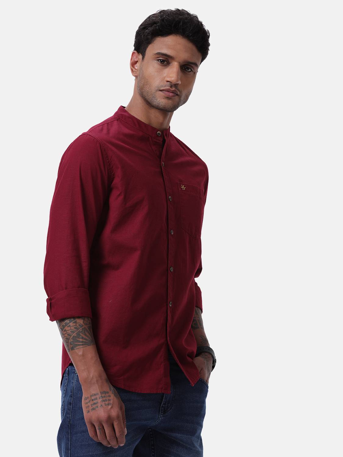 WROGN Men Maroon Casual Shirt - Image 4